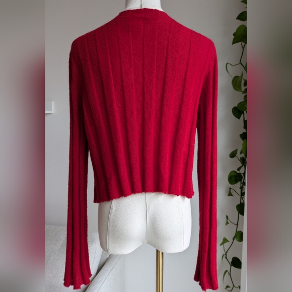 Ines Rasport Ribbed Open Front Cardigan - Picture 3 of 7